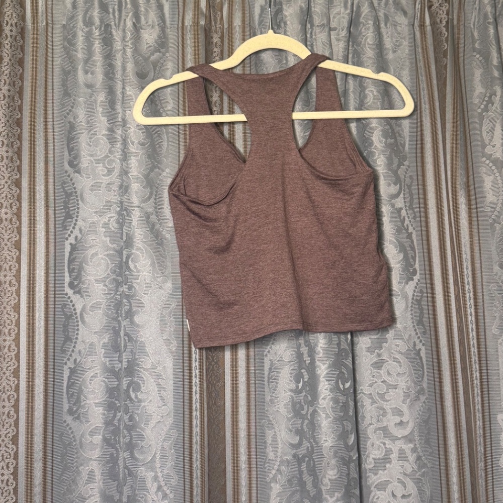 Vuori Halo Performance Crop 2.0 Zion Rose Heather - Picture 7 of 8